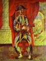 Harlekin mit Gitarre 1917 kubist Pablo Picasso